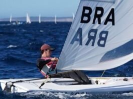 Gustavo Kiessling representa o Brasil no Campeonato Mundial da classe ILCA 7