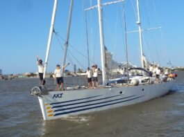 VELEIRO KAT RECEBE ALUNOS DE ITAJAÍ E ANTECIPA PROGRAMAÇÃO PARA THE OCEAN RACE 2027 Familia Schurmann -AP (263) PARTIDA PARA EXPEDICÃO ORIENTE