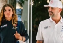 “ Martine é uma competidora extraordinária, tem licença completa para pilotar um F50“ Mike Buckley, diretor da equipe, CEO e coproprietário do U.S. SailGP Team. Saigp USA