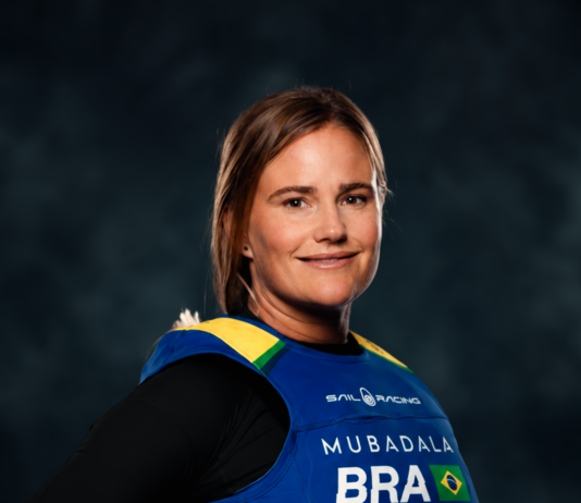 Mubadala Brazil SailGP Kahena Kunze se junta à equipe como Estrategista Campeonato Rolex SailGP Kahena Kunze se junta à equipe como Estrategista (AT Films).