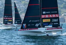 LUNA ROSSA DOMINA PRIMEIRO DIA DE TREINOS OFICIAIS DA LOUIS VUITTON 38TH AMERICA’S CUP © Ian Roman