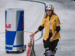 ILHA DE SANTA CATARINA – ONDE O SURF E O SKATE SE ENCONTRAM: RED BULL ÁGUA E CONCRETO CHEGA A FLORIANÓPOLIS Skatista Yndiara Asp é um dos nomes confirmados no Red Bull Água e Concreto (Crédito: Pablo Vaz/Red Bull Content Pool)